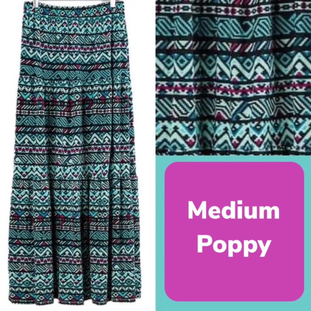 LuLaRoe Poppy Skirt EUC
